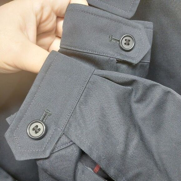 Burberrys Vintage Womens 14R Navy Harrington Jacket Nova Check Lining Excellent - Picture 6 of 16